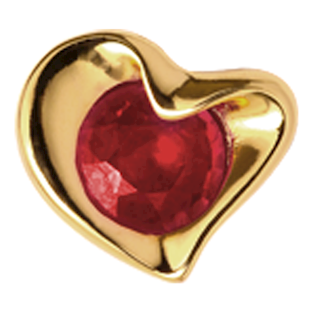 650-G02Garnet, Christina Collect Ruby Heart-ringer